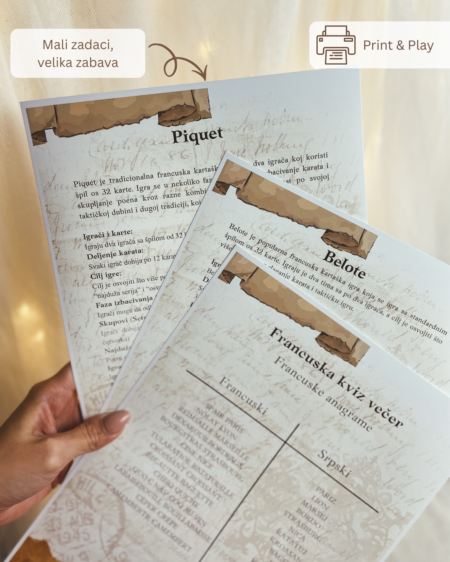 Francuska-tematsko veče za parove