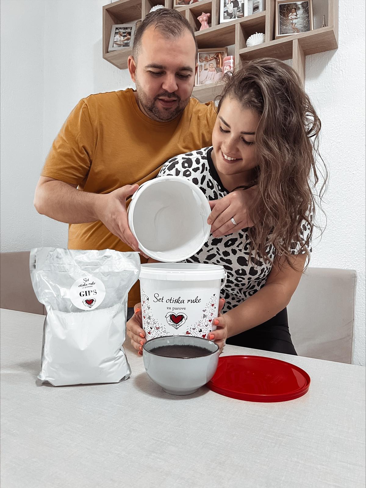 Modlica - Set otiska ruke za parove