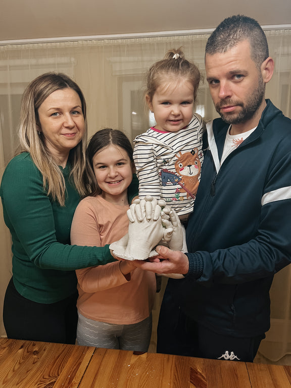 Modlica – Set otiska ruku za porodicu