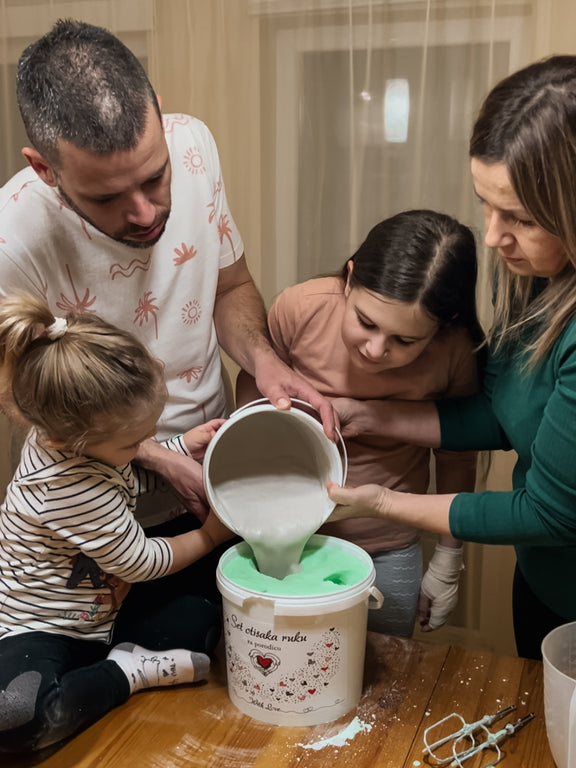 Modlica – Set otiska ruku za porodicu